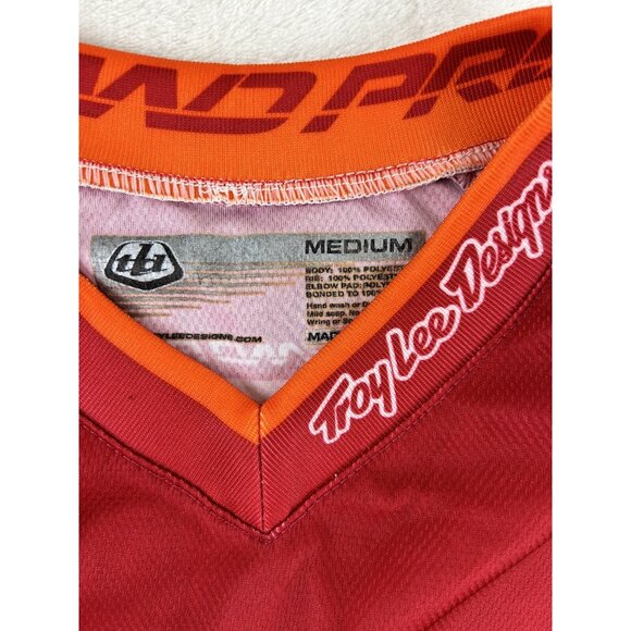 Troy Lee Designs Men's Long Sleeve Jersey Multicolored Size Medium Red Pullover - Picture 2 of 7